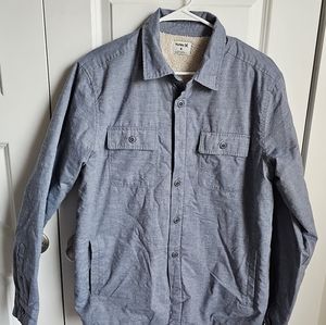 Hurley Sherpa Lined Men's Blue Flannel in Size Medium